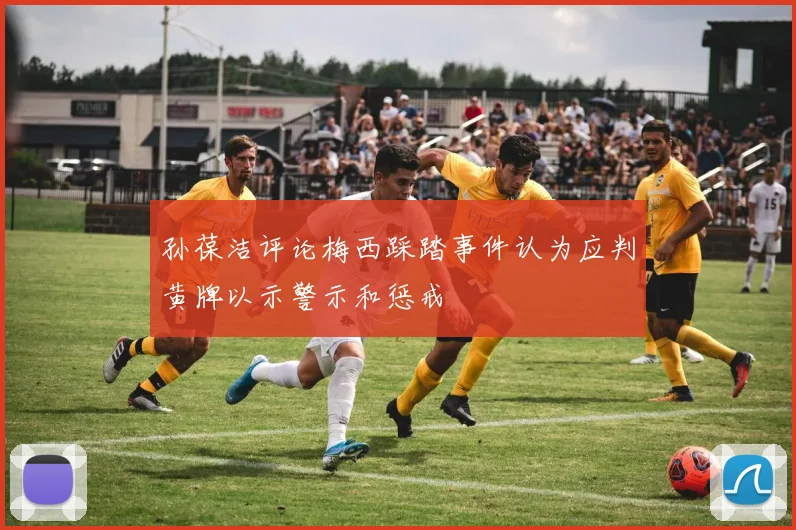 孙葆洁评论梅西踩踏事件认为应判黄牌以示警示和惩戒